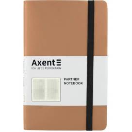 Блокнот Axent 8206-35-A формат А5 125*195мм 96арк. клітинка Partner Soft золотий