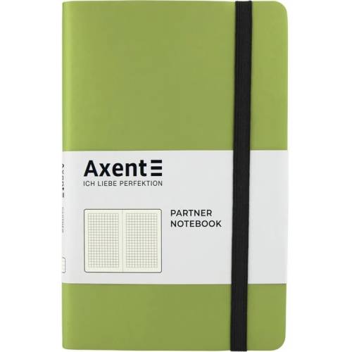 Блокнот Axent 8206-09-A формат А5 125*195мм 96л клетка Partner Soft салатовый
