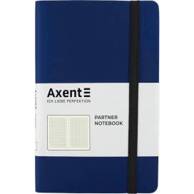 Блокнот Axent 8206-02-A формат А5 125*195мм 96л клетка Partner Soft синий