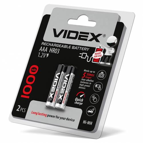 Аккумулятор R3 Videx 1000 mAh AAA