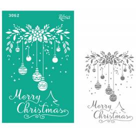 Трафарет Rosa Talent многораз самокл 13*20см 3062 Новий рік елементи та написи