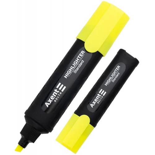 Маркер текстовиділювач Delta D2505-08 Highlighter Standard 1-5 мм, клиноподібний жовтий