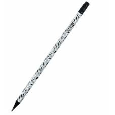 Простой карандаш Axent 9009/36-19-A HB з гумк Black Leaves