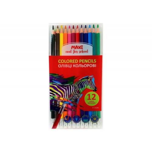 Цветные карандаши Maxi 12цв Erasable MX15181 Цветные карандаши Maxi 12цв Erasable MX15181