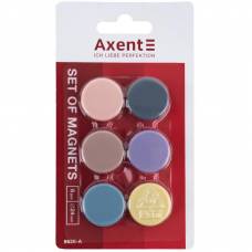 Магниты для доски Axent 9826-А 24 мм,  6 шт., Morandi