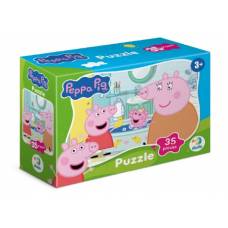 Пазли DoDo  35 элементів 200679 Peppa Pig «Качечки у ванній» міні