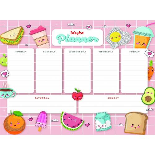 Календарь Идейка AMP20060 планер на магнитной основе с алмазной мозаикой 32*40см Продукты