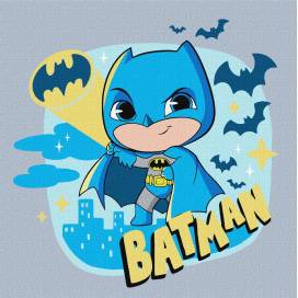 Картина по номерам Ідейка 25*25см КНО1342 WB "Batman: Герой темряви" фарби та пензлі в комплекті Картина по номерам Ідейка 25*25см КНО1342 WB "Batman: Герой темряви" фарби та пензлі в комплекті