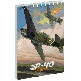 Блокнот Yes А6 80листов спираль в клетку 151956 Planes