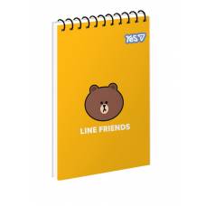 Блокнот Yes A7 80л спираль в клетку 152515 Line Frinds: Stay Cool Блокнот Yes A7 80л спираль в клетку 152515 Line Frinds: Stay Cool
