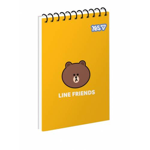 Блокнот Yes A7 80л спираль в клетку 152515 Line Frinds: Stay Cool Блокнот Yes A7 80л спираль в клетку 152515 Line Frinds: Stay Cool