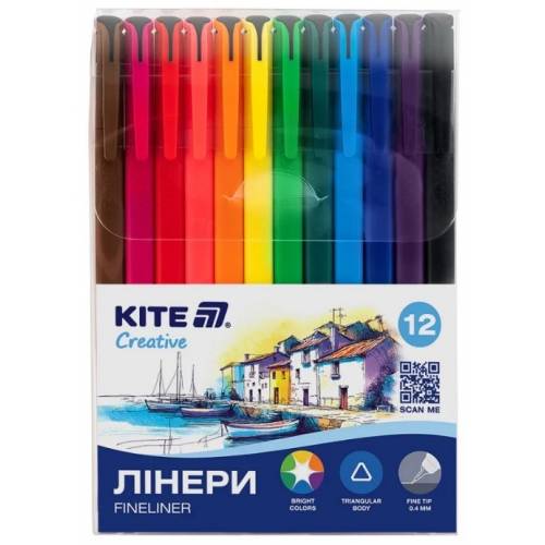 Набор линеров Kite 12кольорів K-1164 