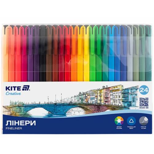 Набор линеров Kite 24кольорів K-1165 Набор линеров Kite 24кольорів K-1165