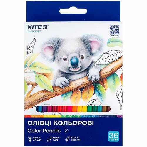 Цветные карандаши Kite 36цв K-057 Classic Цветные карандаши Kite 36цв K-057 Classic
