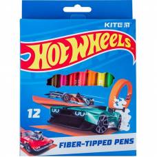 Фломастеры Kite 12цв HW24-447 Hot Wheels