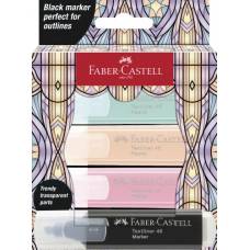 Набір маркерів текстових Faber 254694 4шт Glassy Pastel