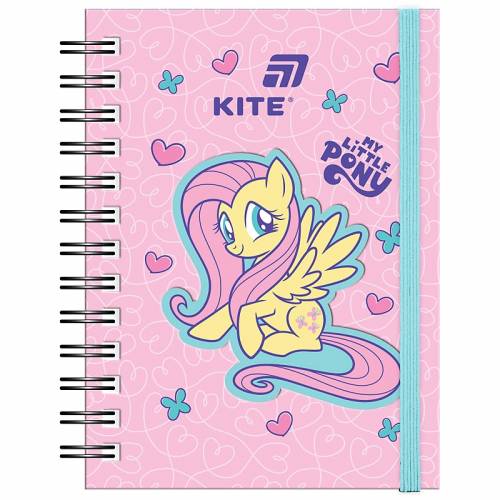 Блокнот Kite A6  80арк. LP26-229 клітинка, спіраль збоку, вирубка My Little Pony