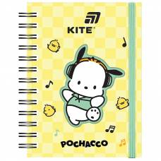 Блокнот Kite A6  80арк. PC26-229 клітинка, спіраль збоку, вирубка Pochacco