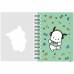Блокнот Kite A6  80арк. PC26-229 клітинка, спіраль збоку, вирубка Pochacco
