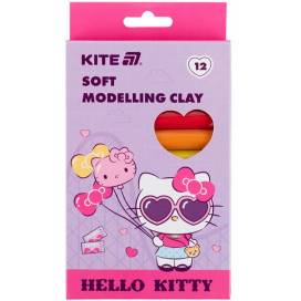 Пластилин Kite 12цв 200гр восковой HK25-086 Hello Kitty