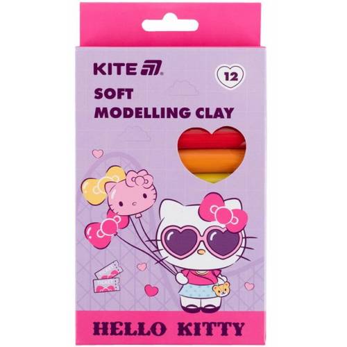 Пластилин Kite 12цв 200гр восковой HK25-086 Hello Kitty Пластилин Kite 12цв 200гр восковой HK25-086 Hello Kitty