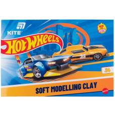 Пластилін Kite 24кол 480гр восковий HW25-089 Hot Wheels
