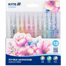 Маркери Kite Creative акриловые ручки K-1295 12 цветов