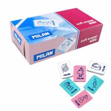 Гумка Milan 4080 прямокутна 2,8*1,9*1см mix