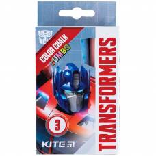 Мел цветной Kite 3цв TF24-077 Transformers Jumbo Мел цветной Kite 3цв TF24-077 Transformers Jumbo
