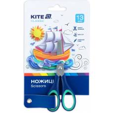 Ножницы детские Kite K-123-2 Classic 13см з гумовими вставками мальч
