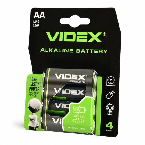 Батарейка Videx LR6 алкалайн