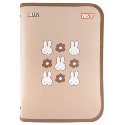 Папка YES A4 пластиковая на молнии 492408 "Miffy" с внутр карманом