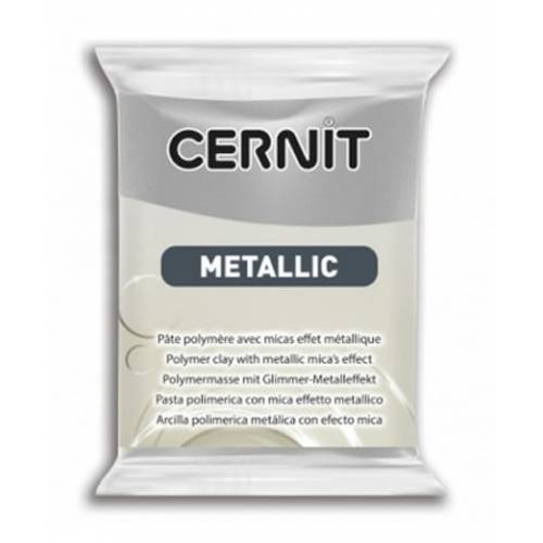 Глина полімерна Cernit 56г Metallic 080 срібло