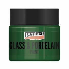 Краска для стекла TM Pentart Glass&porcelaine акриловая на водной основе 30мл 42 зеленая