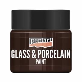 Краска для стекла TM Pentart Glass&porcelaine акриловая на водной основе 30мл 40 коричневая
