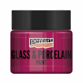 Краска для стекла TM Pentart Glass&porcelaine акриловая на водной основе 30мл 38 маджента