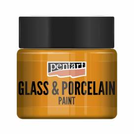 Краска для стекла TM Pentart Glass&porcelaine акриловая на водной основе 30мл 36 оранжевая