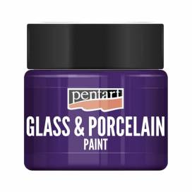 Краска для стекла TM Pentart Glass&porcelaine акриловая на водной основе 30мл 39 фиолетовая