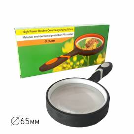 Лупа Leader 65мм двухцветная ручка 56-2 383092 Лупа Leader 65мм двухцветная ручка 56-2 383092